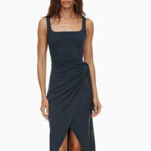 Aritzia Saturn Midi Dress: Dark Night Navy
